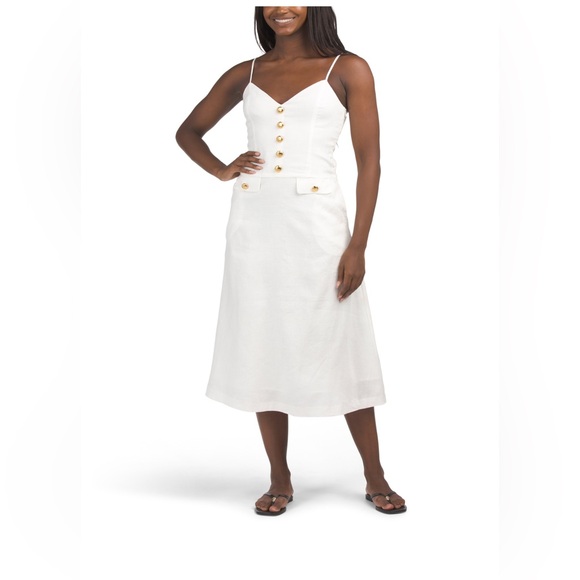 Endless Rose Dresses & Skirts - ENDLESS ROSE
Linen Faux Button Maxi Dress